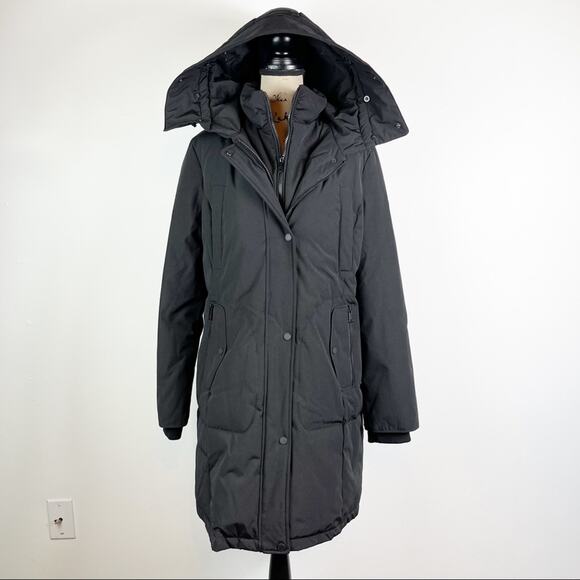 1 Madison Expedition NWOT Women's Black Long Parka Jacket L - Picture 1 of 6